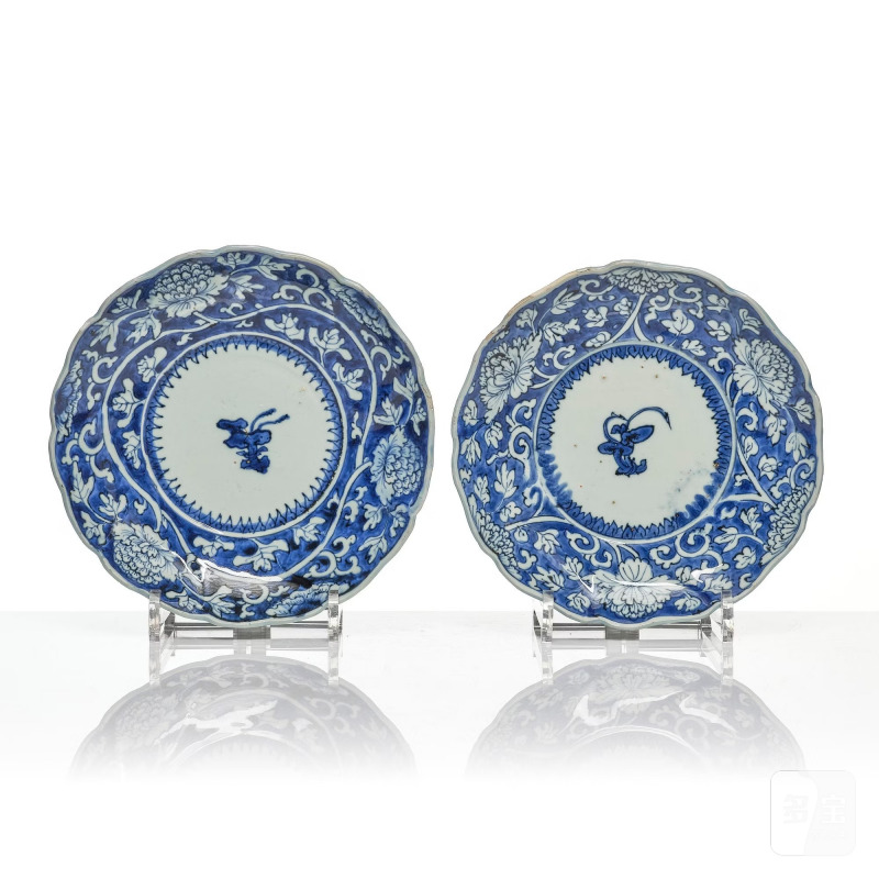A set of 10 blue and white dishes, - 图4